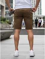 Spodenki męskie jeansowe brązowe model 22152762 - FashionStreet