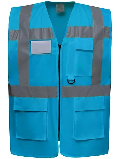 Yoko HVW 801 Hi-Vis multifunkčná vesta 79.W801 sapphire