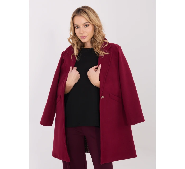 Płaszcz IT PL model 21782321 bordowy - FPrice