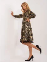 LK SK 509565 šaty.07 čierna a zlatá LK SK 509565 šaty.07 čierna a zlatá