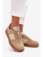 Dámske semišové tenisky SS2D4022 beige - Just Dare