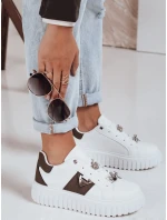 Dámske tenisky na platforme biele FashionStreet ZY1058