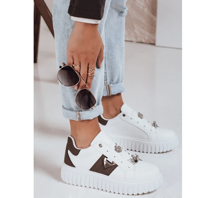 Dámske tenisky na platforme biele FashionStreet ZY1058