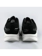 Čierne dámske športové topánky (6348)