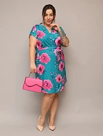 Kvetinové šaty s opaskom z morskej peny (744)