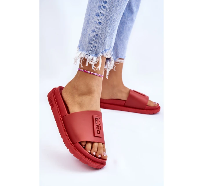 Damskie Klapki Big Star LL274430 Czerwone Damskie Klapki Big Star LL274430 Czerwone