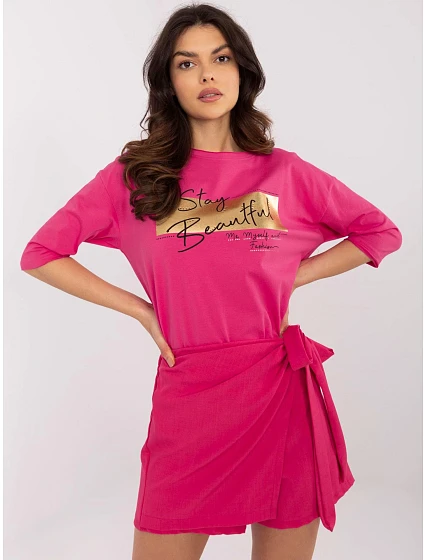 Bluzka CLM BZ model 20912995 fuksjowy - FPrice Bluzka CLM BZ model 20912995 fuksjowy - FPrice