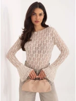 Bluzka IT BZ model 21807981 jasny beżowy - FPrice Bluzka IT BZ model 21807981 jasny beżowy - FPrice