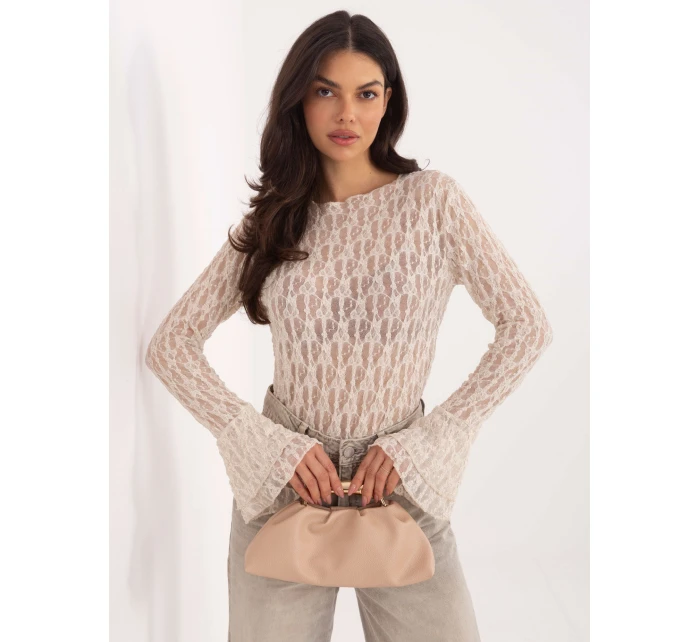 Bluzka IT BZ model 21807981 jasny beżowy - FPrice Bluzka IT BZ model 21807981 jasny beżowy - FPrice