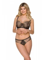 Dámska podprsenka 2216 čierno-béžová - LupoLine