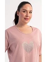 Dámska nočná košeľa s krátkym rukávom Love