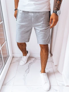 Pánské světle šedé teplákové kraťasy Dstreet model 21968902 - FashionStreet