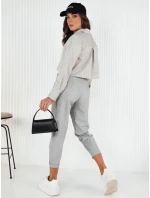 Dámske sivé nohavice BAFROT FashionStreet UY1888