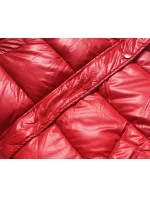 KRÓTKA KURTKA PUCHOWA CROP CZERWONA model 21243930 - HONEY WINTER