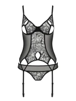 Passion model 18031302 corset kolor:black - festina