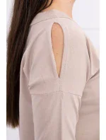 Šaty s 3D béžová model 18744124 - K-Fashion