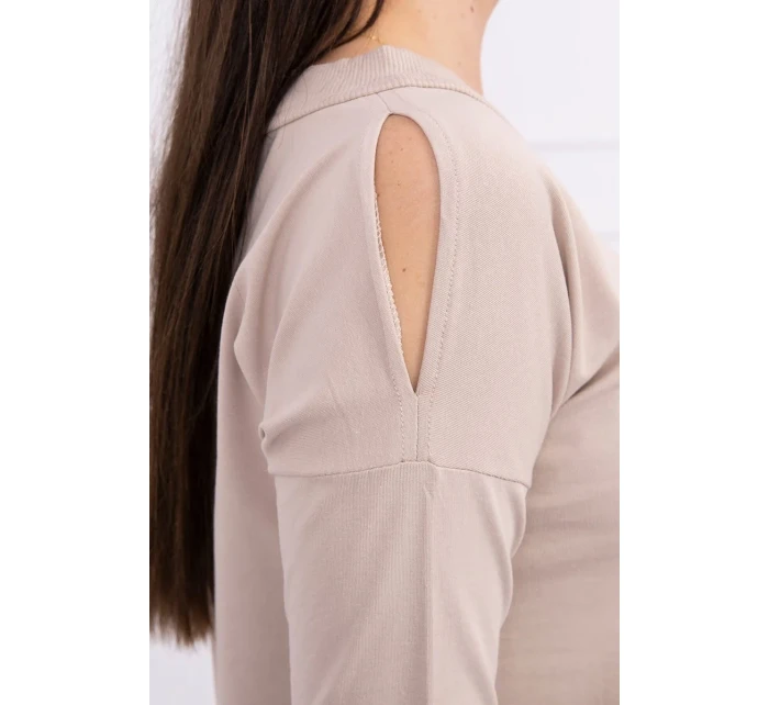 Šaty s 3D béžová model 18744124 - K-Fashion