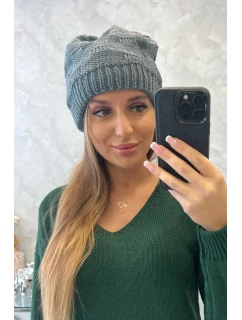 Dámska čiapka Nastia K373 tmavo šedá