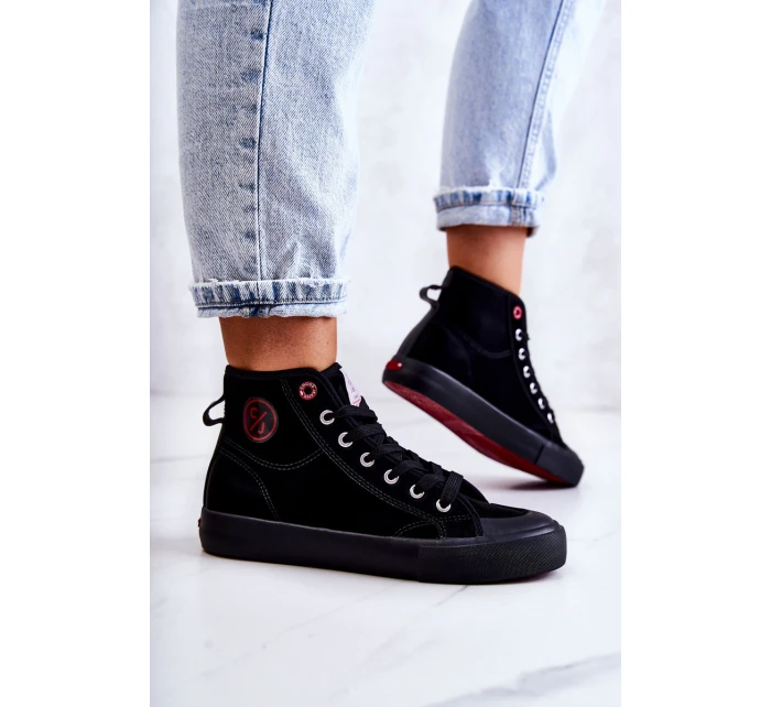 Dámské vysoké tenisky model 21581984 černá - Cross Jeans Dámské vysoké tenisky model 21581984 černá - Cross Jeans
