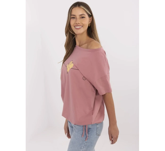 Tričko CLM TS 1017.03 tmavoružové