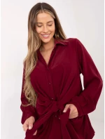 Koszula IT KS model 21786360 bordowy - FPrice Koszula IT KS model 21786360 bordowy - FPrice