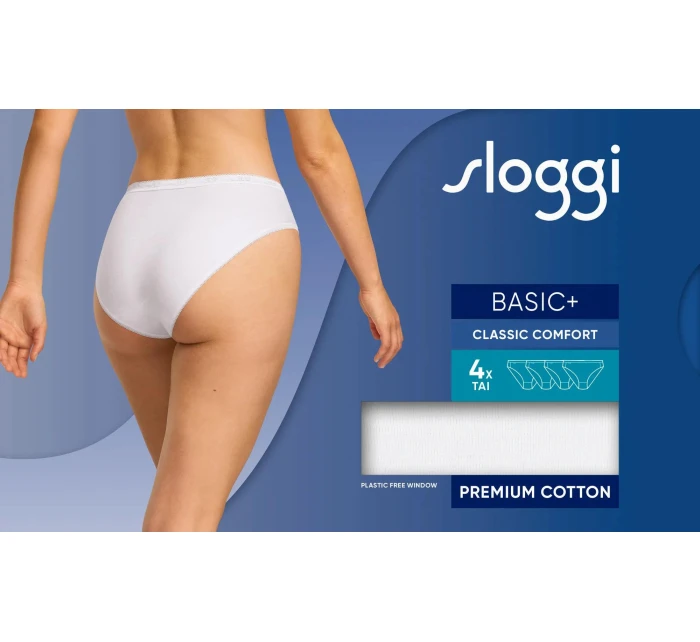 sloggi Basic+ Tai 4P - WHITE - SLOGGI WHITE - SLOGGI