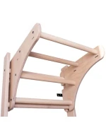 DREVENO-KOVOVÝ GYMNASTICKÝ REBRÍK NA 4 ÚCHOPY S DREVENOU TYČOU BENCHK 211W