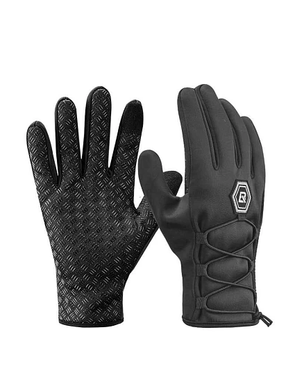 Rockbros zimowe rękawiczki rowerowe softshell XL
