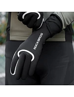 Rockbros nepremokavé cyklistické rukavice, veľkosť: L/XL - čierne