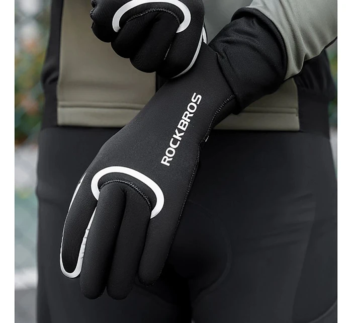 Cyklistické rukavice  velikost: L/XL černé model 22083570 - Hikvision