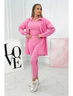 3dielny set blúzka, top a legíny svetlo ružová 3dielny set blúzka, top a legíny svetlo ružová