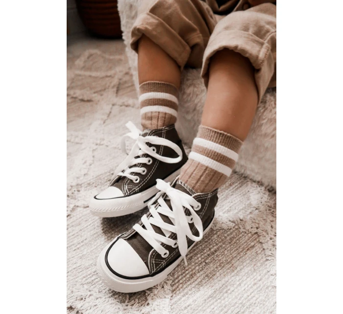 Dětské Vysoké Tenisky Khaki Filemon