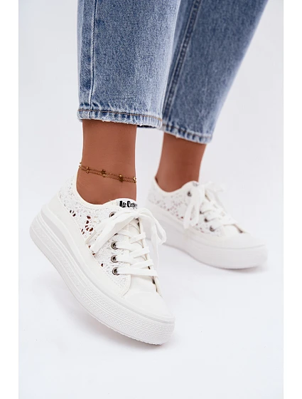 Dámské síťované tenisky na platformě model 22181930 bílé - Lee Cooper