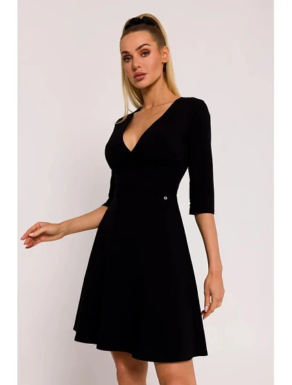 Přiléhavé mini šaty model 22261630 černé - Moe Přiléhavé mini šaty model 22261630 černé - Moe