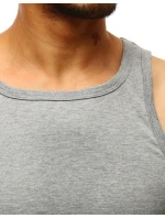 Pánské tílko bez potisku šedé model 21962221 - Dstreet