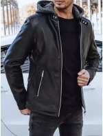 Pánská kožená bunda černá Dstreet model 21966463 - FashionStreet