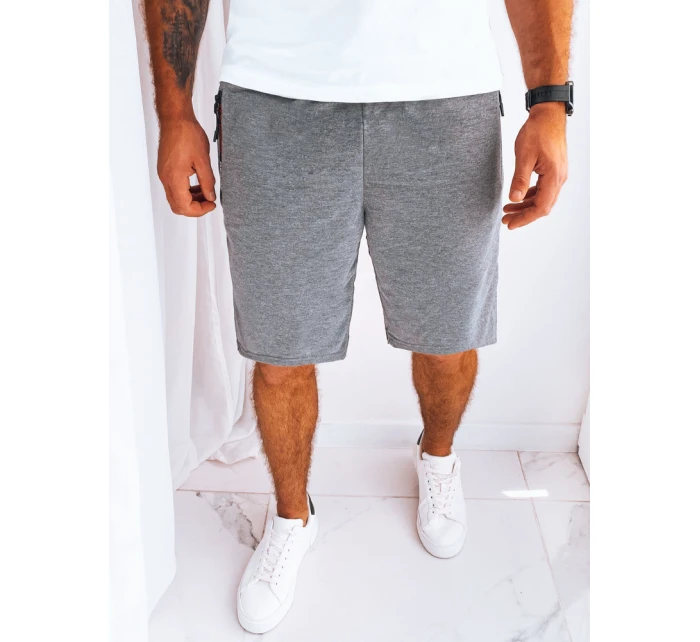 Pánské tmavě šedé teplákové šortky Dstreet model 21968883 - FashionStreet
