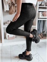 Dámské voskované legíny s vysokým pasem black Dstreet model 21982100 - FashionStreet