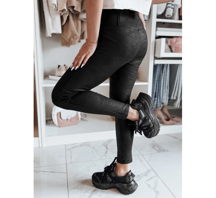 Dámské voskované legíny s vysokým pasem black Dstreet model 21982100 - FashionStreet