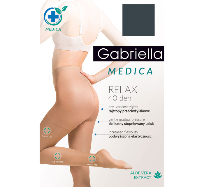 Gabriella Medica Relax 40 DEN Code 111 kolor:grafit