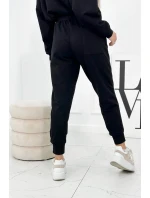 Set 2dielna mikina + nohavice Čierna