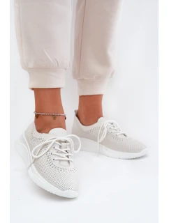 Dámské Kožené Sportovní Boty model 21691334 Bílé - VINCEZA