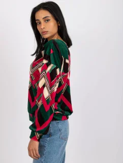 Blúzka DHJ BZ 6550 4.40 tmavo zelená