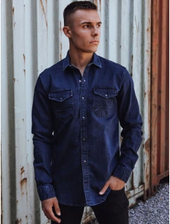 Pánská tmavě modrá džínová košile Dstreet model 21978429 - FashionStreet