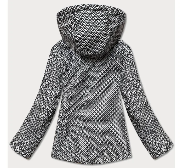 Tmavomodrá krátka lesklá dámska bunda (W586-1) Tmavomodrá krátka lesklá dámska bunda (W586-1)