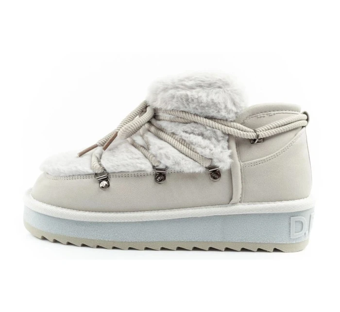 snow boots dámské zimní módní model 21394813 zateplené šedé dámské - D.Franklin