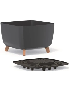 GRACIA SQUARE 24x24CM ANTHRACITE DIETARY POND