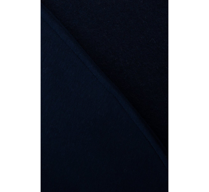 Krátka mikina na zips tmavo modrá