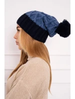 Milano fleecová čiapka K203 denim+blue