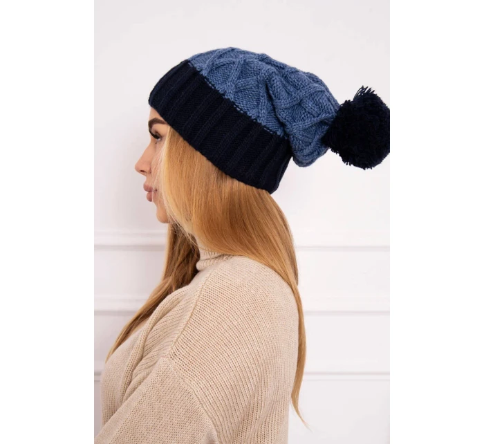 Milano fleecová čiapka K203 denim+blue